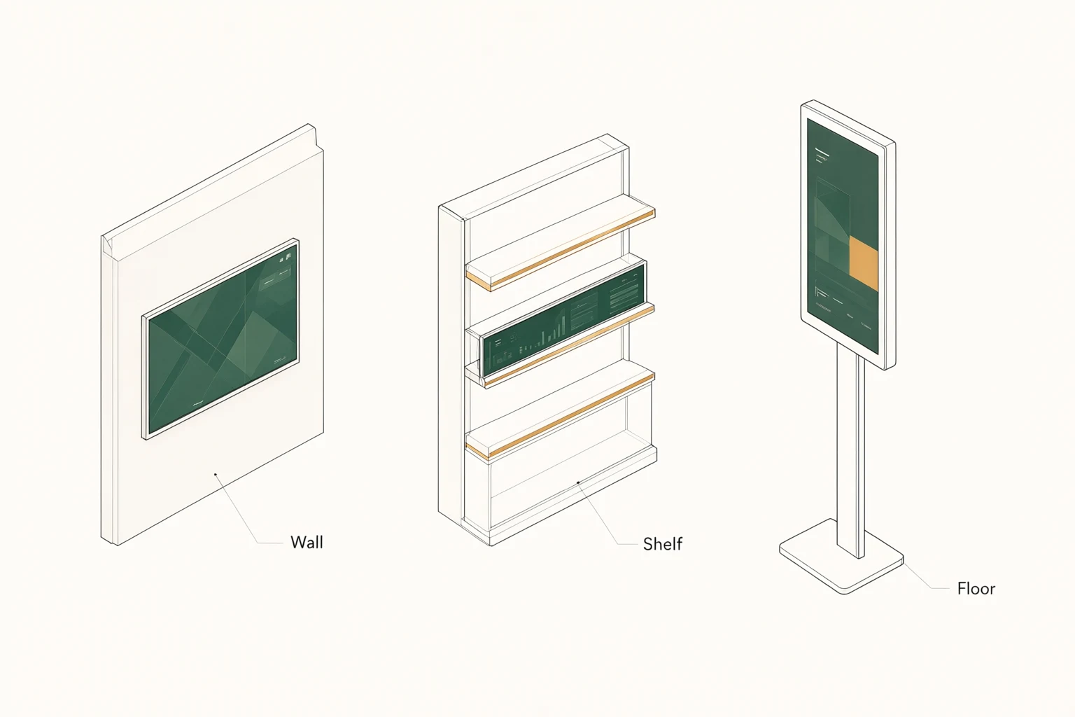 Conceptual display integration illustration